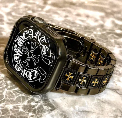 Apple Watch アップルウォッチ クロスステンレスバンド クロスブラック