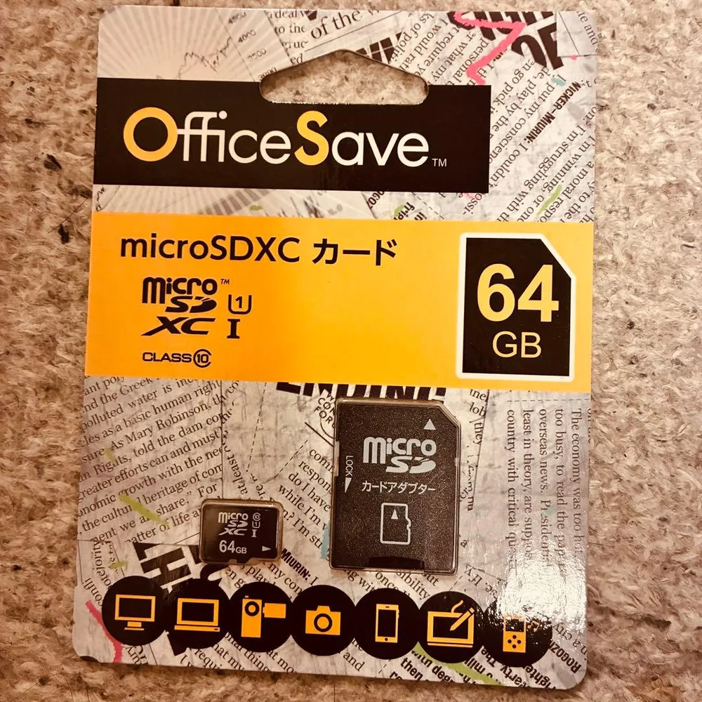 OfficeSave microSDXCカード 64GB アダプター付