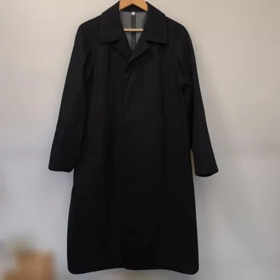 美品 UNIQLO U ブロックテックオーバーサイズコート ブラック S