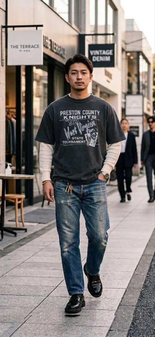 90s USA製 ラッセル 黒 L シングルステッチ Tシャツ