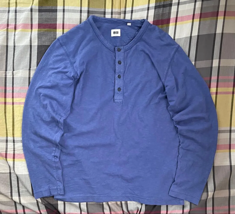 00s OLD uniqlo ヘンリーネック ロンT cityboy y2k