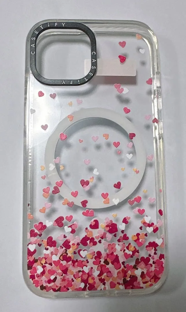 CASETiFY iPhone15ケース ハート柄 MagSafe対応