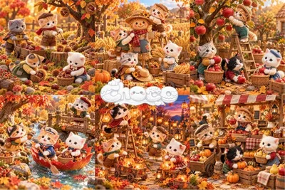 X212 choco パネル生地 6柄