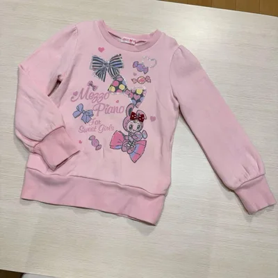 メゾピアノ トップス トレーナー 長袖 ピンク ベリエちゃん 130
