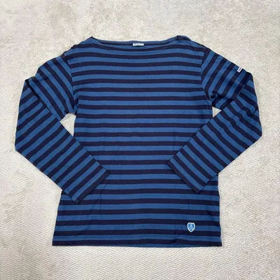 【Bshop】 ORCIVALオーシバル 長袖カットソーボーダー日本製 サイズ③