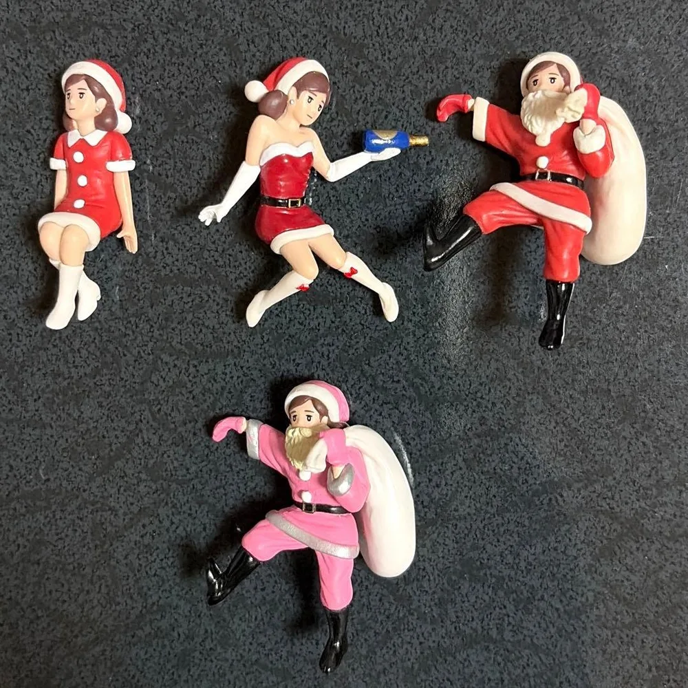 【匿名配送】コップのフチ子 クリスマス ミニフィギュア 4個セット