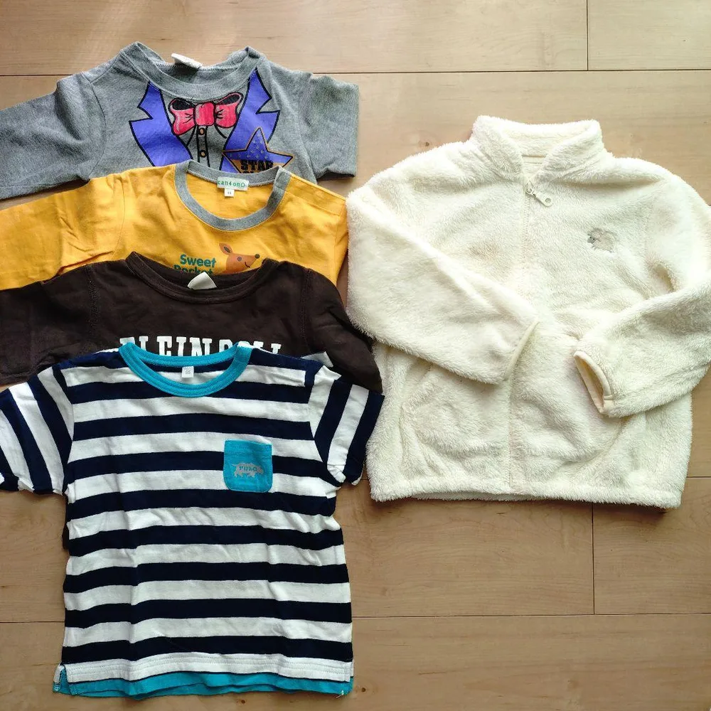 ユニクロ ファーリーフリース ロンT 保育園着 まとめ売り 95 100