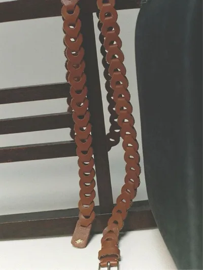【LIDNM】Llife LEATHER CHAIN BELT