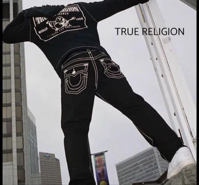 「IO着用」True Religion ブラック swag yoko