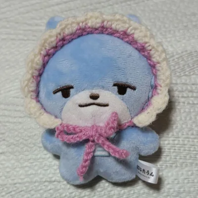 【くすみピンク】にじたうん ぬい服 ボンネット さんかくみみ 社築