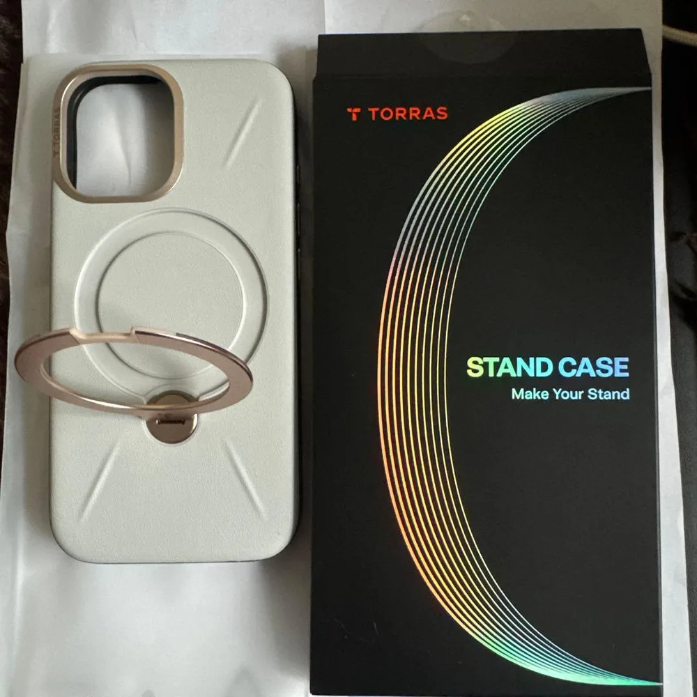 TORRAS iPhone 17用 スタンドリングケース グレー