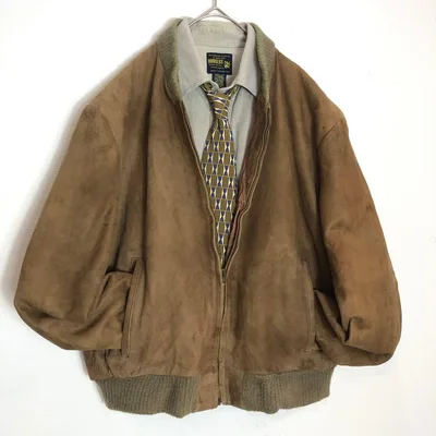 GENUNE LEATHER レザージャケット 茶 ヴィンテージ タロンジッパー