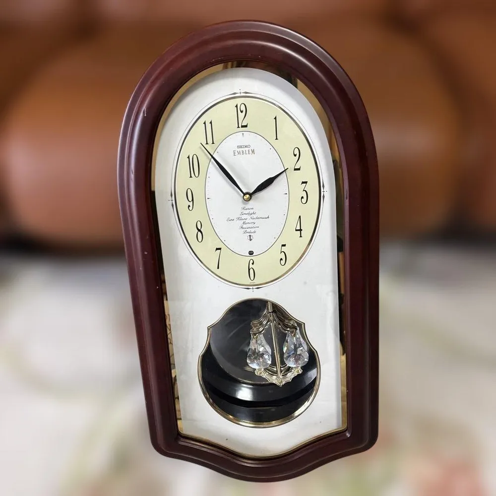 SEIKO EMBLEM 掛時計 振り子時計 カノン ライムライト等HS347B
