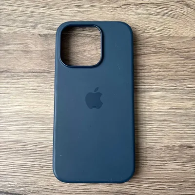 Apple純正 iPhone15Proシリコーンケース ネイビー