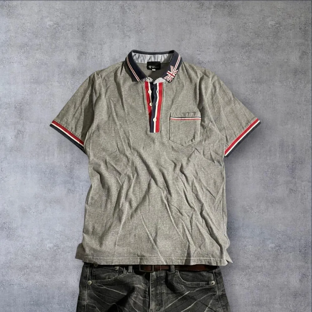 archive union Jack polo shirt y2k swag