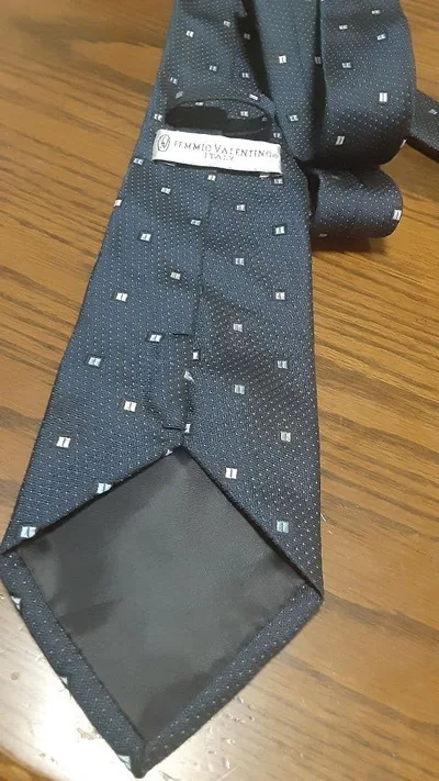 Femmio Valentino ネクタイ ダークブルー 中古美品