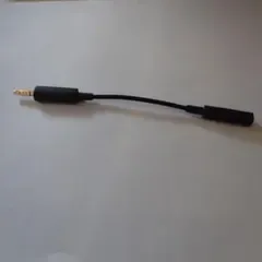 3.5mm 4極 ステレオミニプラグ 変換ケーブル ブラック