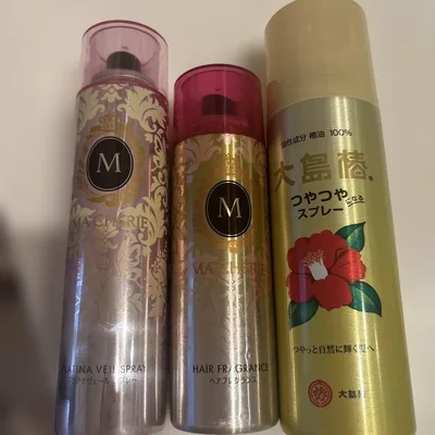 3本セット マシェリ ヘアフレグランス プラチナヴェール 大島椿つやつやスプレー
