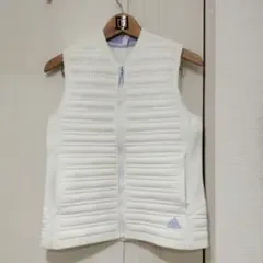 adidas ゴルフウェア レディースベスト ホワイト