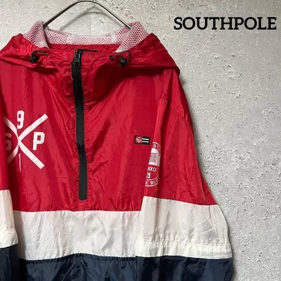 SOUTH POLE サウスポール ナイロンジャケット 希少 プルオーバー L