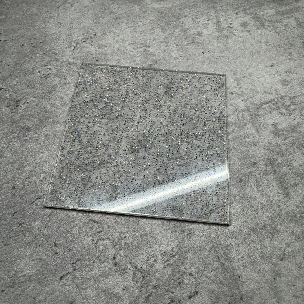 美しいアクリル板 10×10×0.3cm
