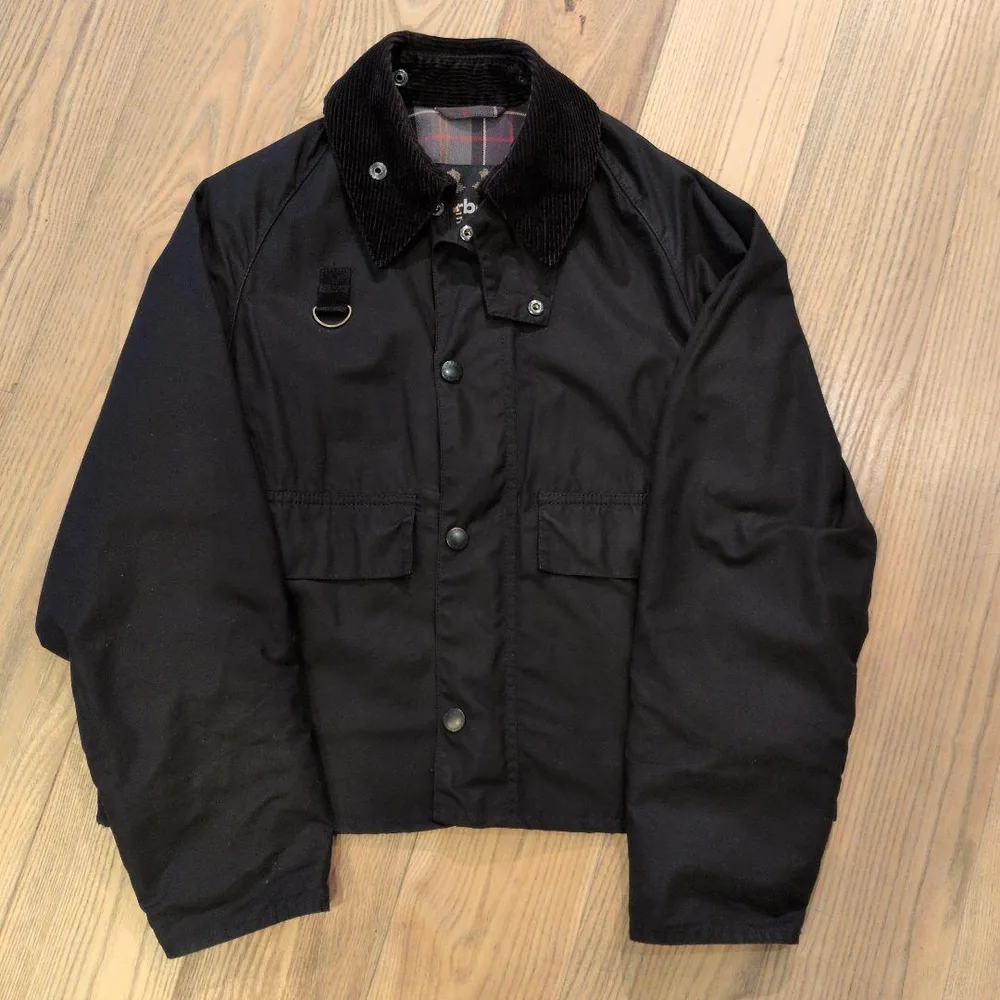 Barbour スペイ ワックスドジャケット ブラック S