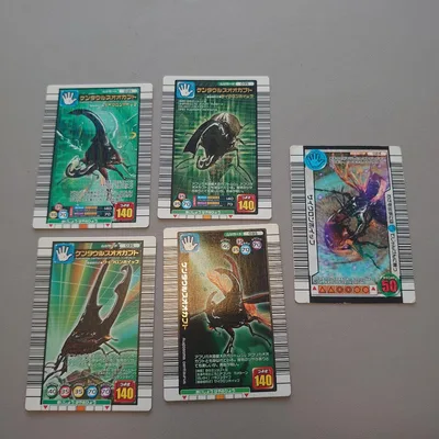甲虫王者ムシキング ケンタウルスオオカブト カード5枚セット