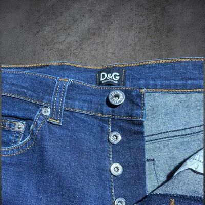 美品✨ 00s dolce&gabbana damaged denim 濃紺