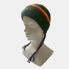 ニット帽 ビーニー ハンドメイド 手作り 編み物