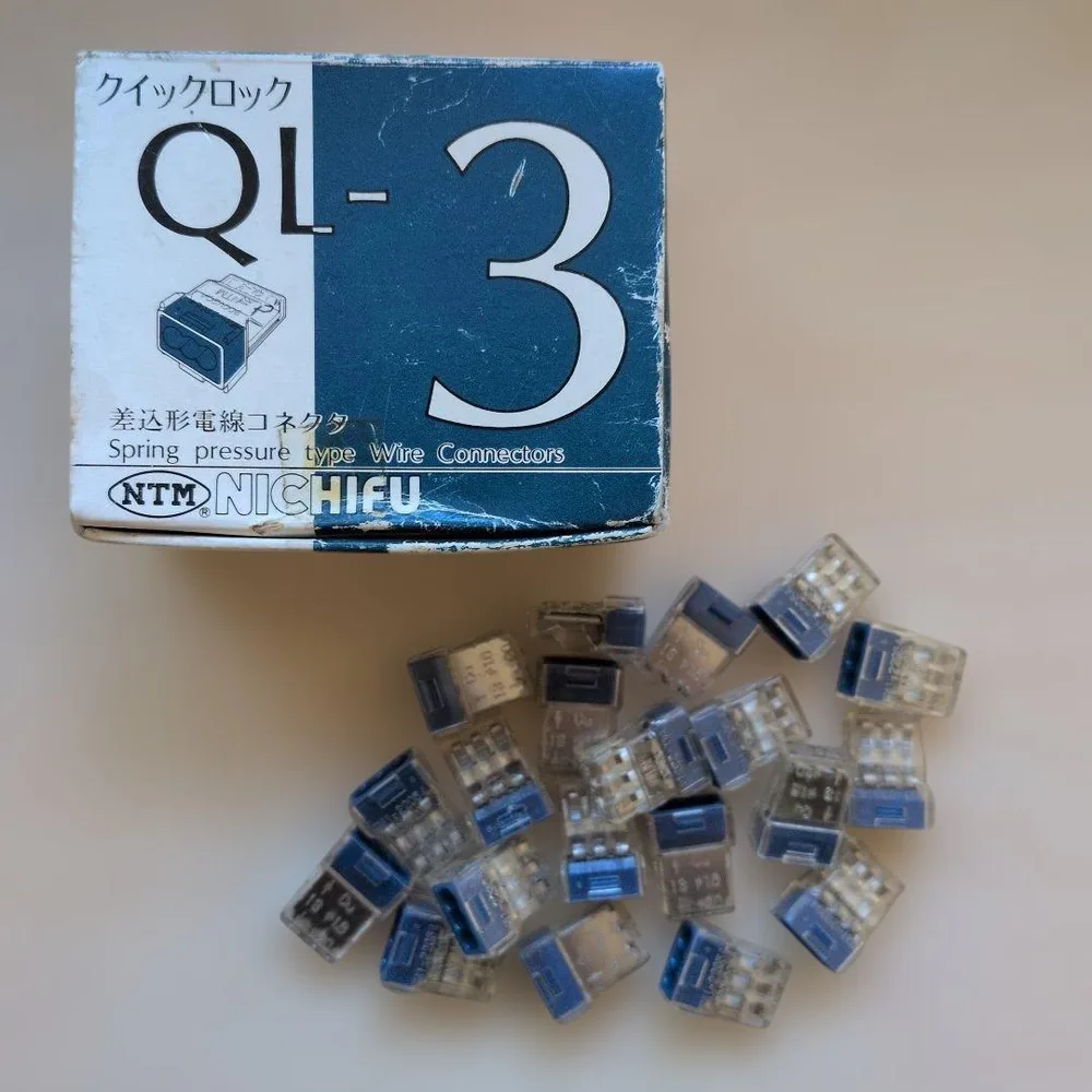 ニチフ クイックロック 差込形電線コネクタ QL-3(3極)20個入り 未使用品