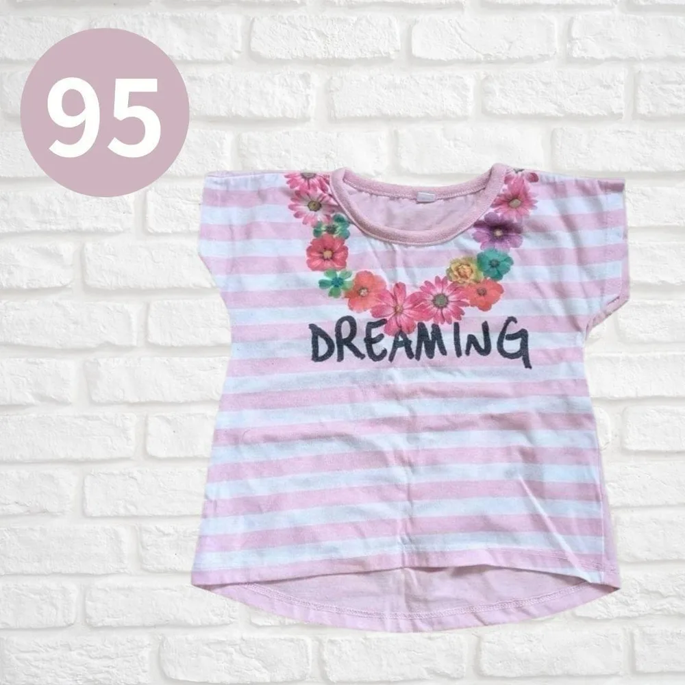 ベビー Tシャツ 95cm 花柄 DREAMING 半袖 トップス