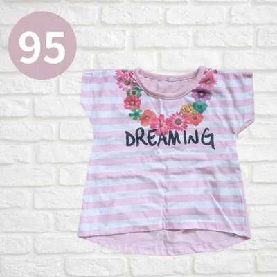 ベビー Tシャツ 95cm 花柄 DREAMING 半袖 トップス