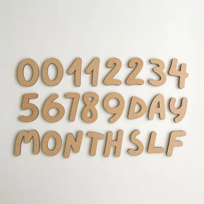 Airie 木製レターバナー 365days 月齢フォト マンスリーバナー