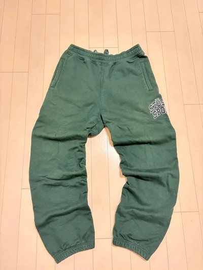 STÜSSY スウェットパンツ オリーブグリーン
