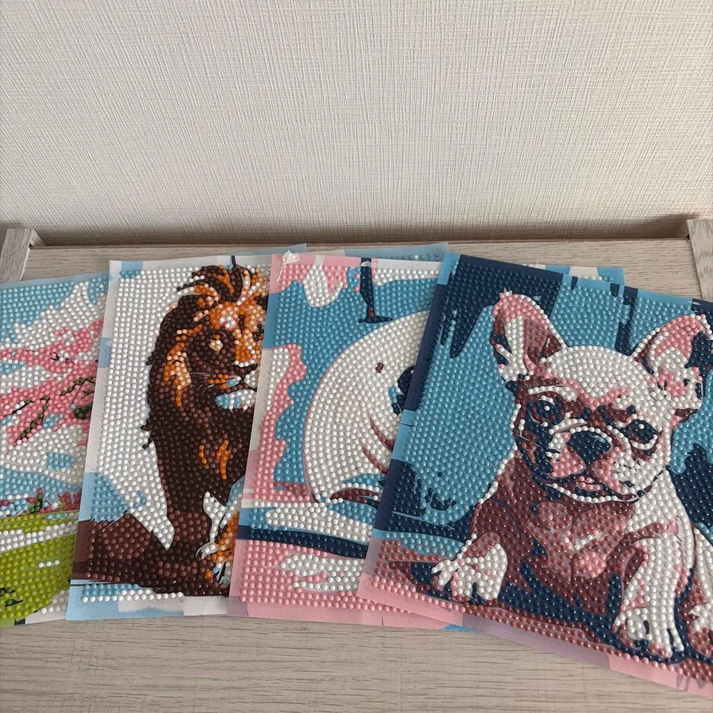 ダイヤモンドアート 4枚セット 動物