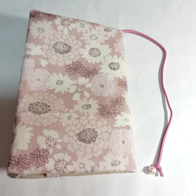 【ハンドメイド】お花☆ブックカバー 文庫本サイズ