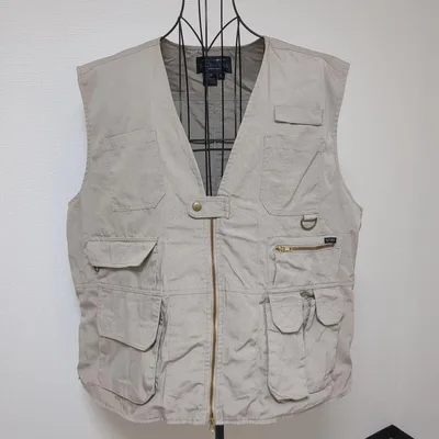 フィッシングベスト TACT GEAR ベージュ 2XL