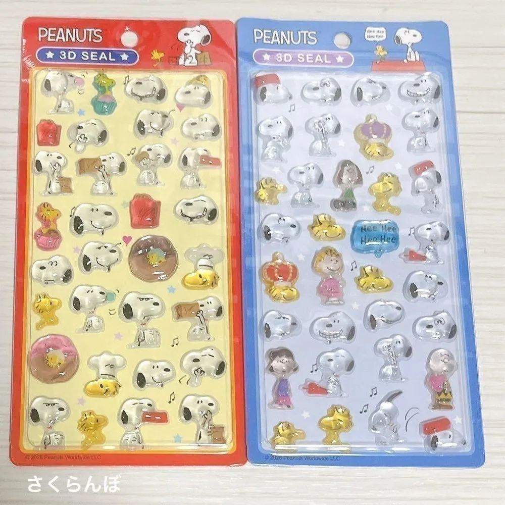 スヌーピー ぷっくりシール 3Dシール 2種セット ③
