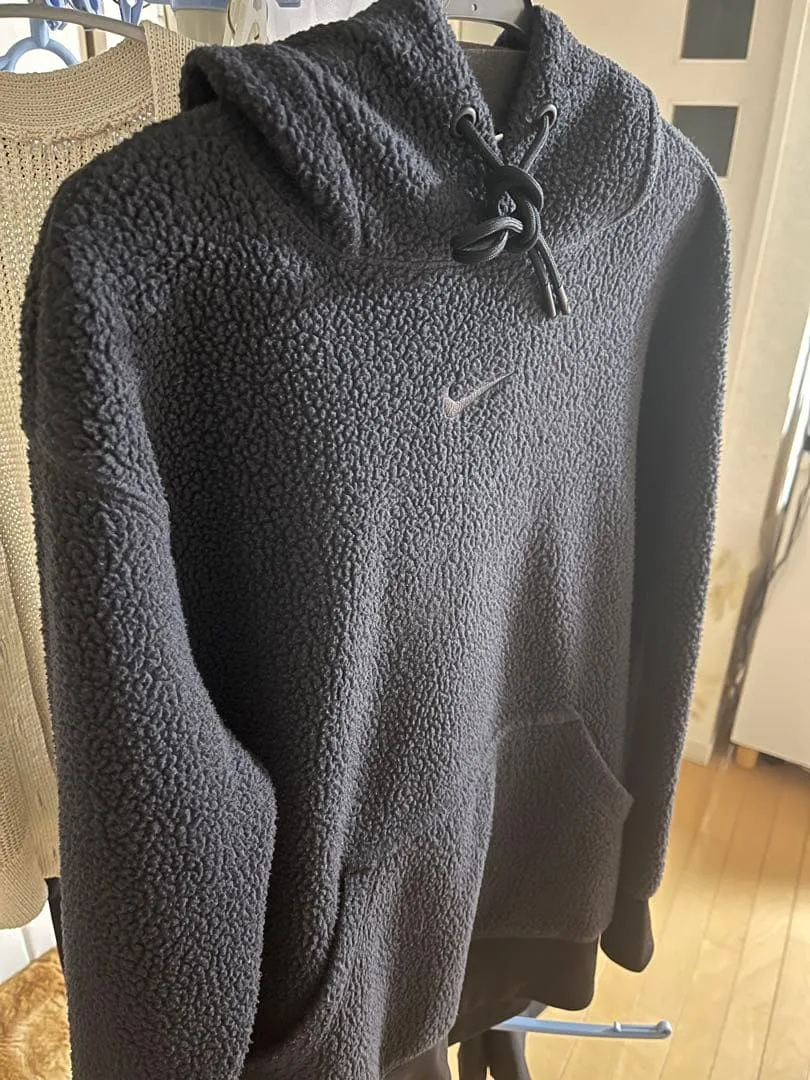 NIKE ナイキ フリース パーカー ボア ブラック S