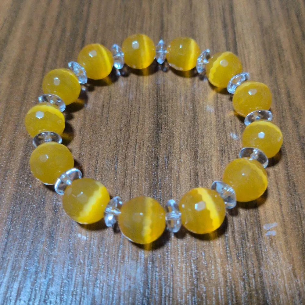 yellow stone bracelet