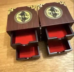 韓国 螺鈿細工 双子宝石箱 4引き出し ジュエリーボックス