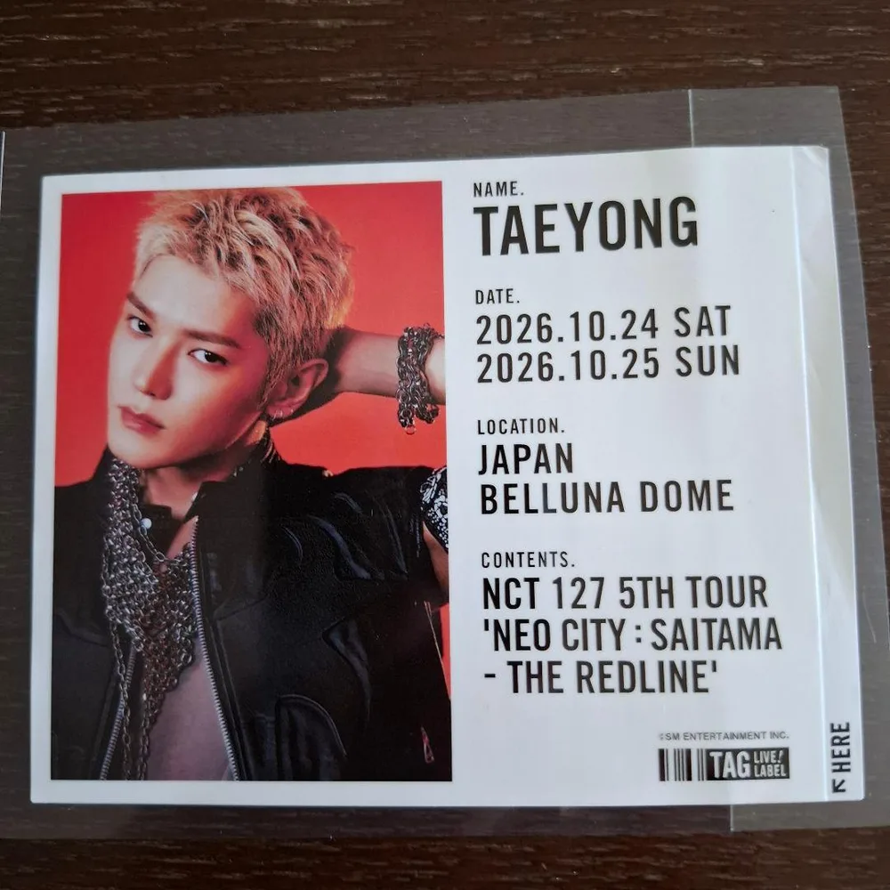 NCT 127 TAEYONG THE REDLINE ラベルのみ