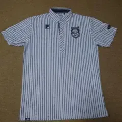 FILA GOLF ストライプ柄 半袖シャツ Mサイズ ゴルフウェア