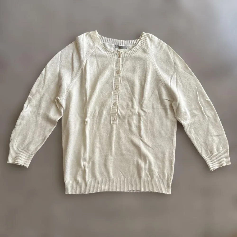J.CREW カーディガン ホワイト 七分袖