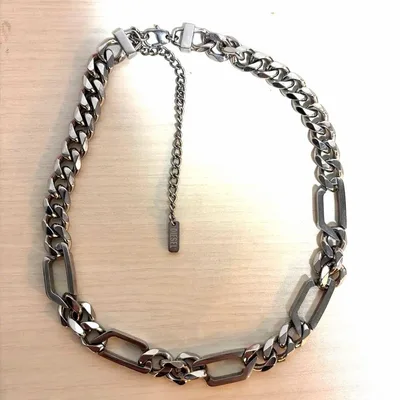 DIESEL チェーンネックレス シルバーカラー