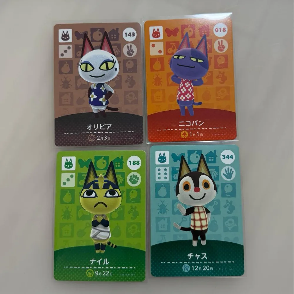 どうぶつの森 amiiboカード 4枚セット
