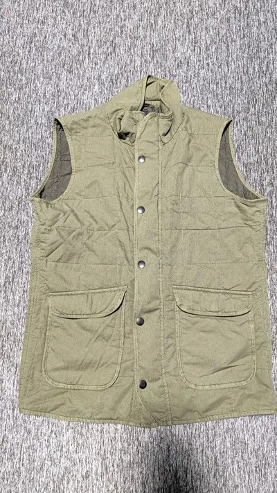 UNITED ARROWS キルティングベスト オリーブ メンズ