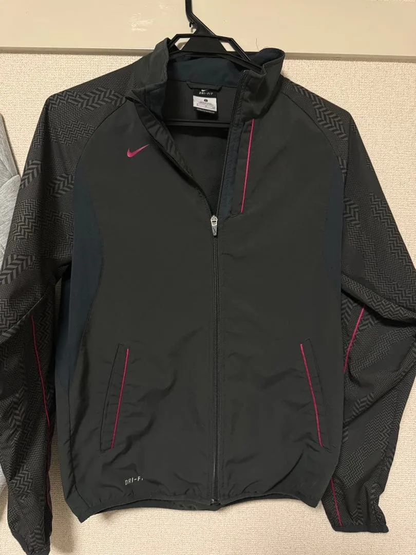 NIKE DRI-FIT ジャージ ジャケット ブラック S