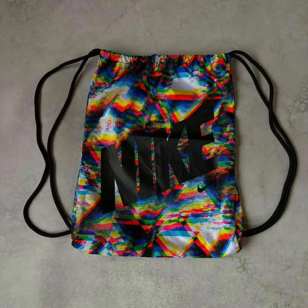 00s NIKE y2k drawstring bag multi color