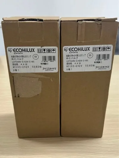 アイリスオーヤマ LEDランプ LDTS44N-E39/C-BS 2台セット
